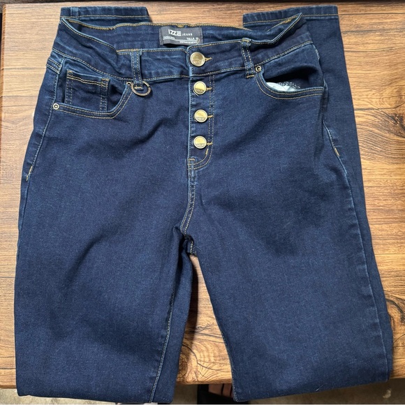 Izze Jeans Denim - IZZE High Rise Dark Indigo Jeans